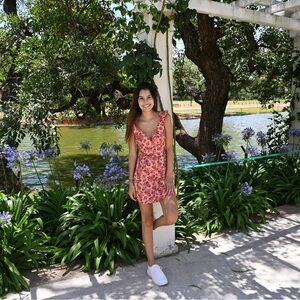 Floral Pink Coral Dress